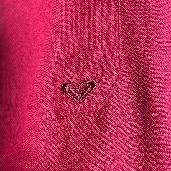 Roxy Red Linen Pants Size Medium - Picture 4 of 8